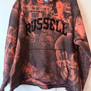A$AP WORLDWIDE x Russell Athletic Black Graphic Hoodie